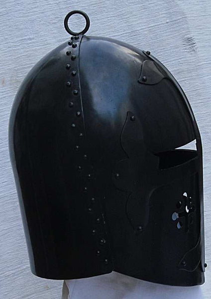 Over-wearer Great Helm With Padded Arming Cap