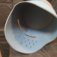 Norman Helmet - Leather Blue