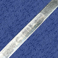 British Commonwealth Infantry Officers Sword - EIIR Blade Etching Detail