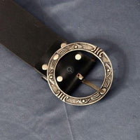 Pirate Baldric Belt - Black Leather