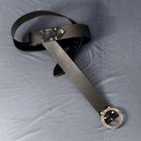 Pirate Baldric Belt - Black Leather