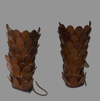 Leather Scale Greaves