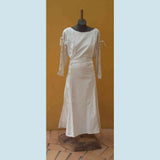 Ladies White Cotton Dress