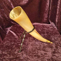 Cast Iron Drinking Horn Stand - 2 Legs